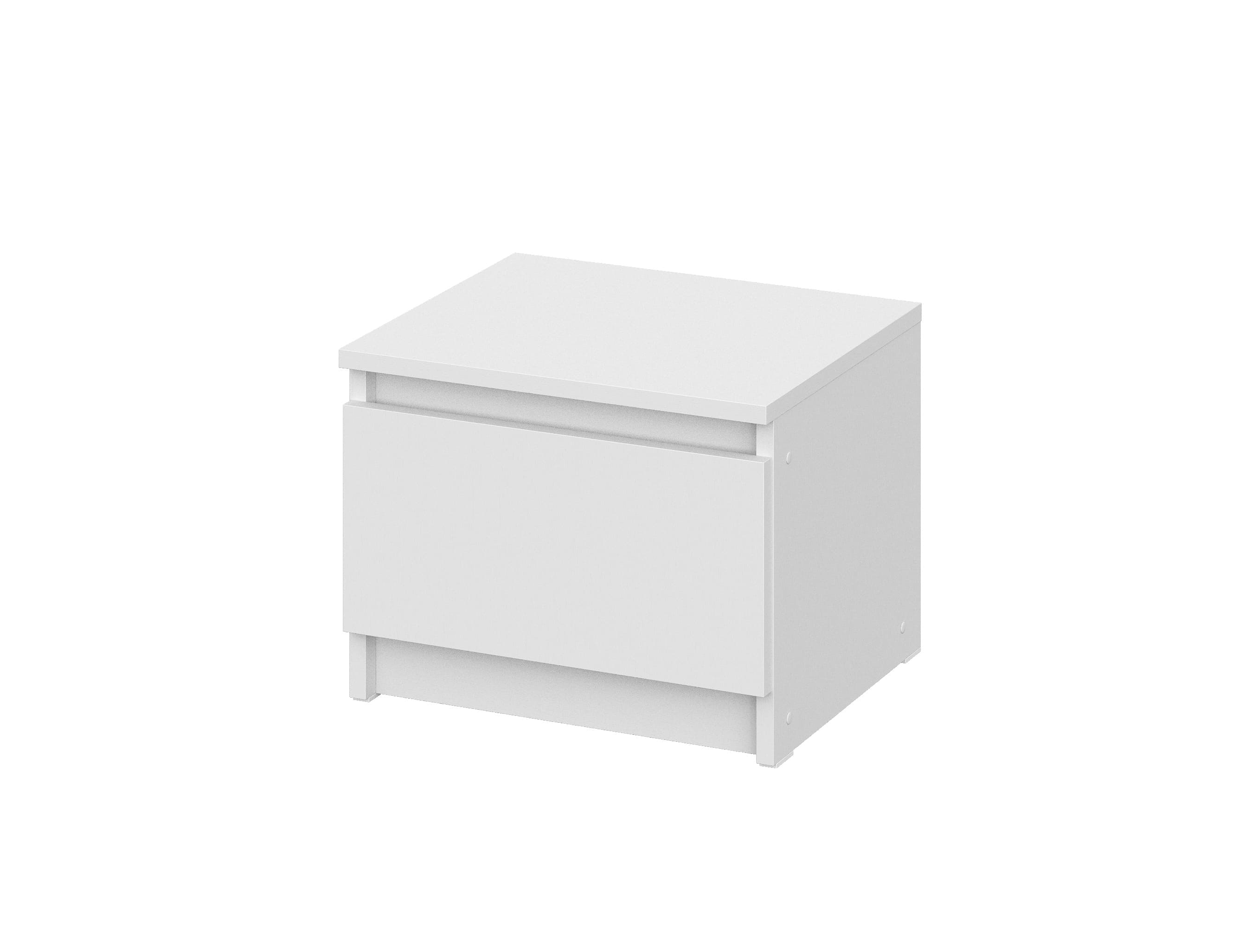Тумба прикроватная NN Мебель (МС Денвер К) Белый - фото