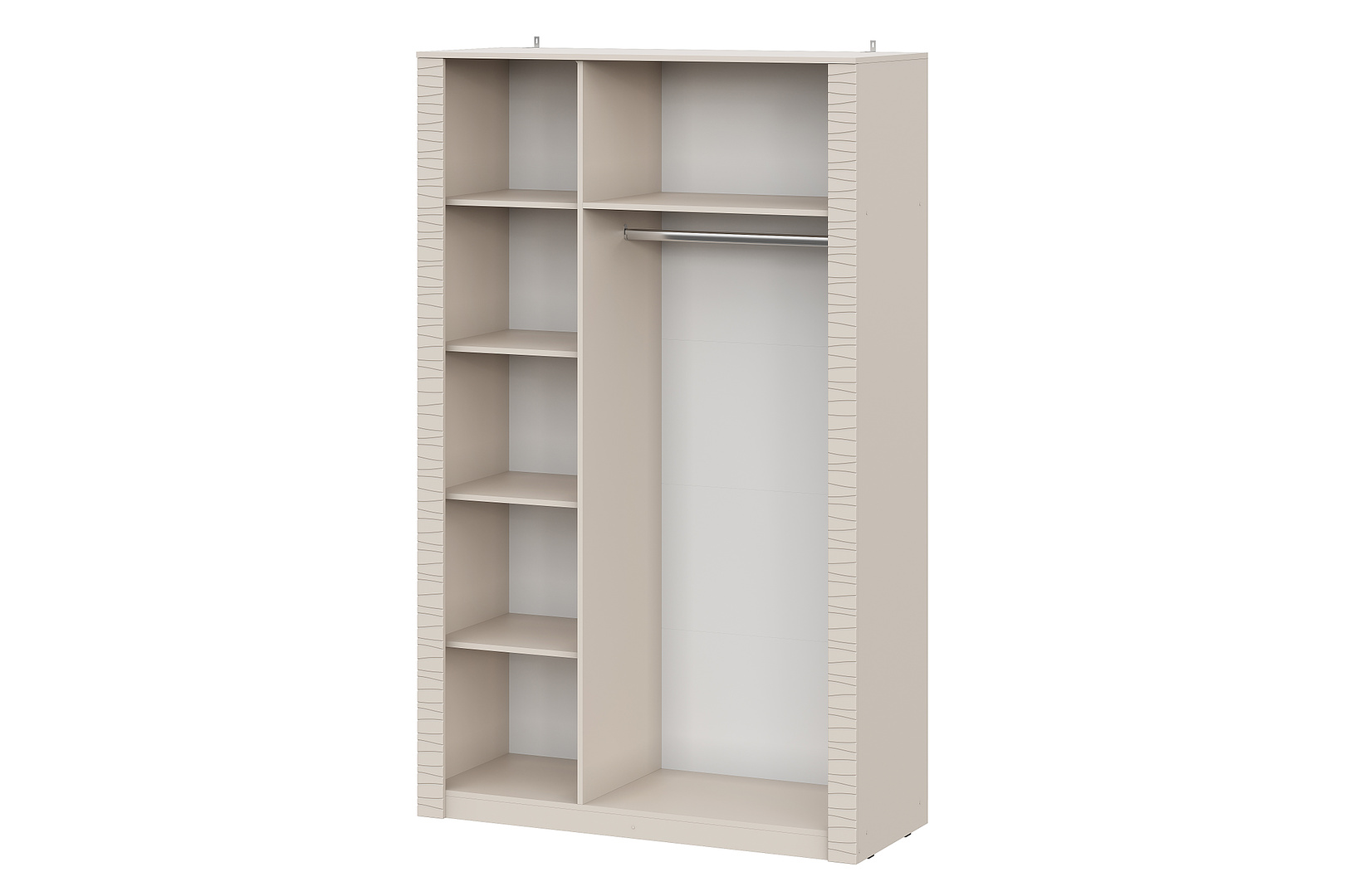 Шкаф NN Мебель (МС Калипсо К) комбинированный трехстворчатый Меланж - фото4