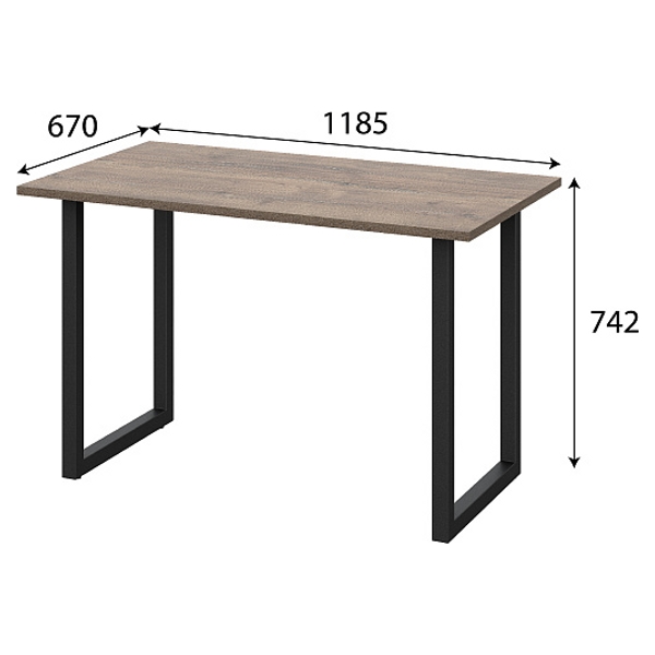 Стол обеденный SV-МЕБЕЛЬ №2 Дуб сильвер - фото2