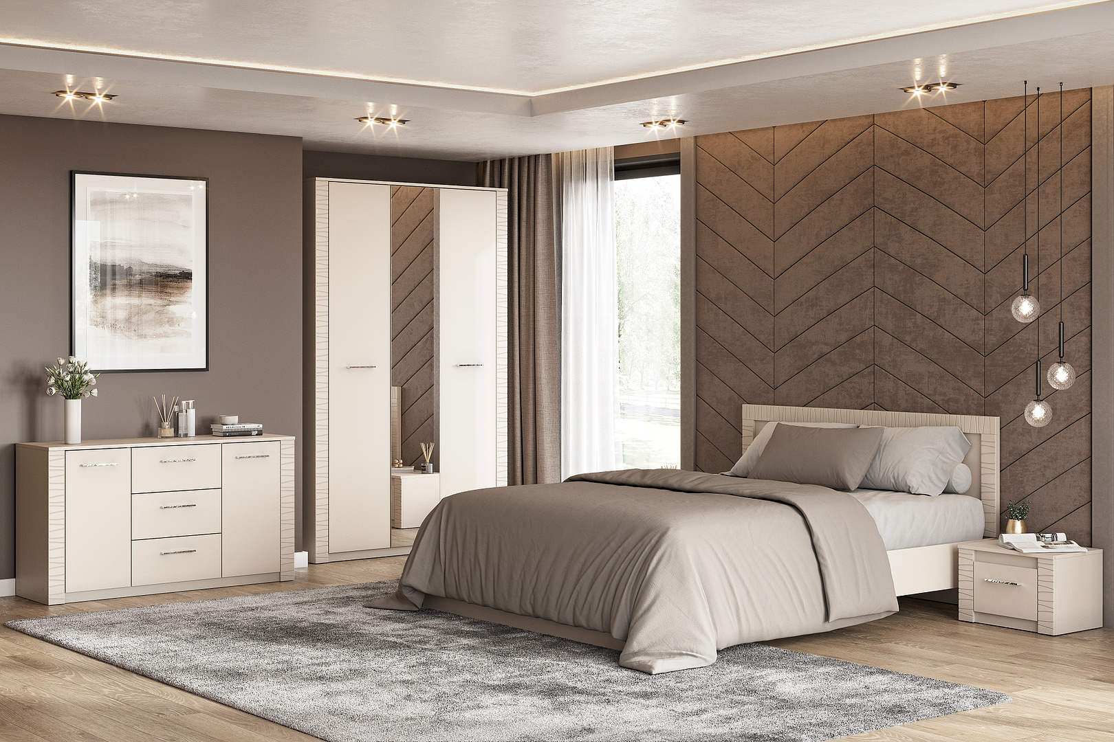 Тумба прикроватная NN Мебель (МС Калипсо К) Меланж - фото3