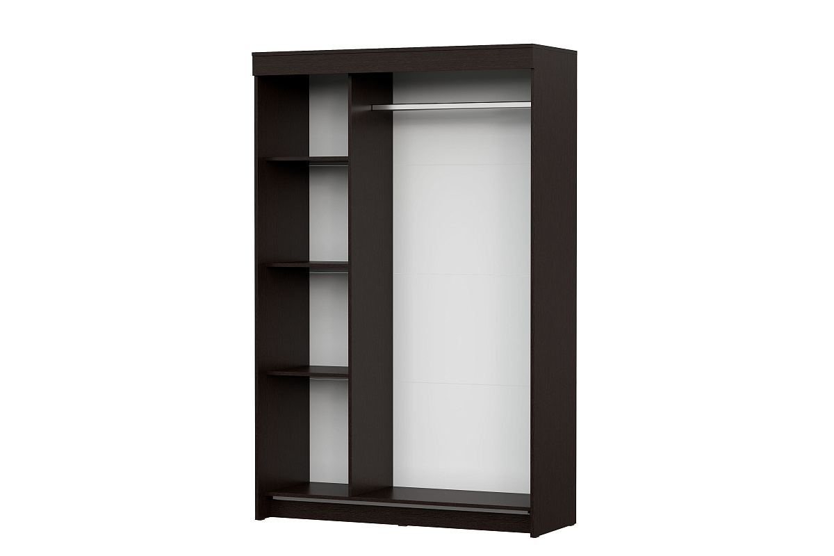 Шкаф-купе NN Мебель ШКП 2 Дуб Венге/Ясень Анкор светлый - фото2